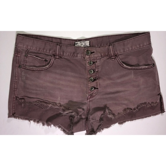 Free People Pants - Free People Jean shorts color pink size 30 waist.